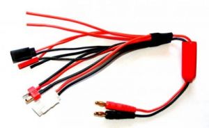 Multikabel 38,5cm Banan 4mm - Tamiya, T-Dean, JST, Futaba